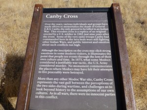 Story of Canby's Cross