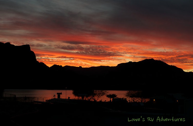 Sunset at Cattail Cove State Park