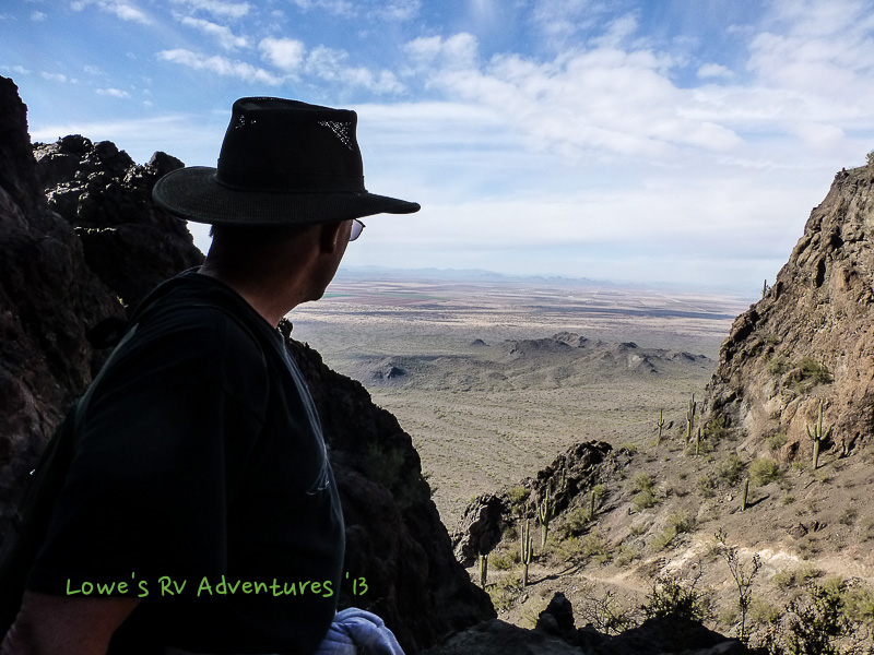 A quick break to take in the view