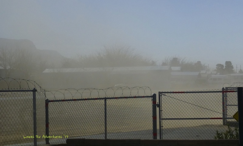 Wind gusts 40-50 mph