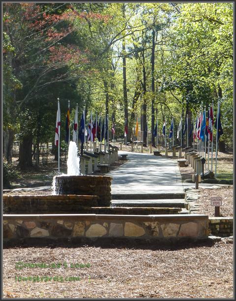 State Stones along walk