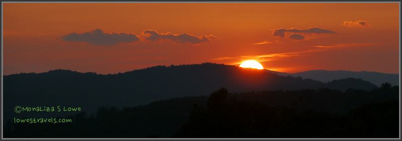 Sunset at Blue Ridge Mountains
