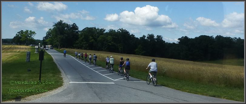 Biking at the Gettysburg Battlefield