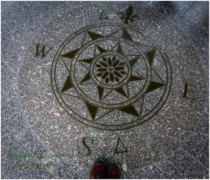 Inlaid Compass Rose, Samuel de Champlain