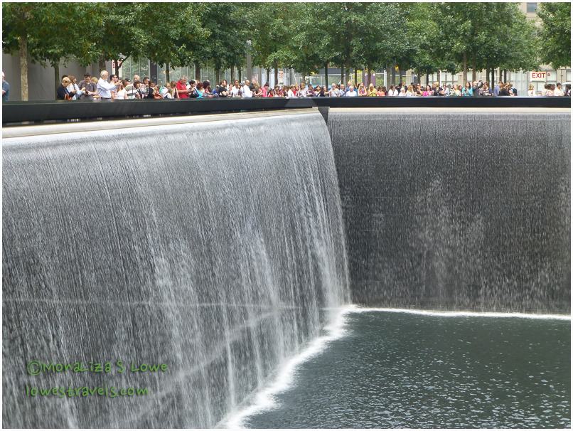 Thirty-foot waterfalls,9/11 memorial