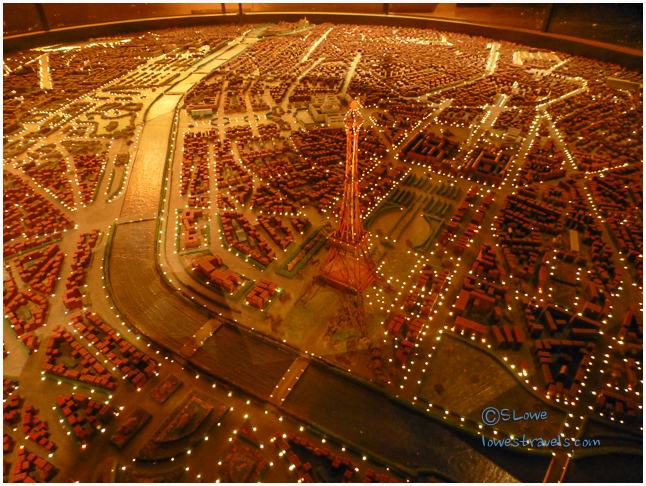 mock-up of Paris, France