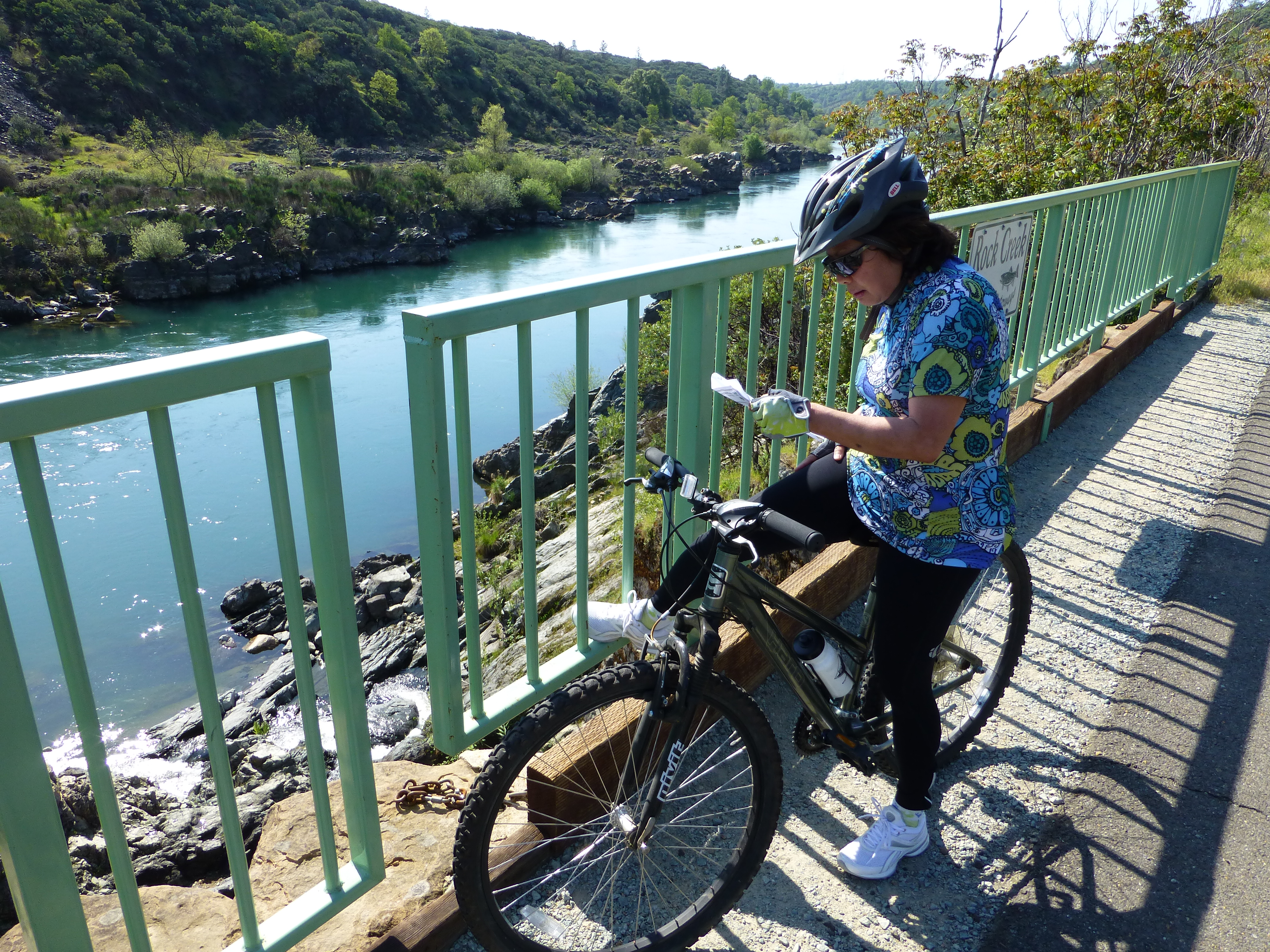 Biking at the Sacramento River