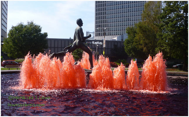 The runner of Kiener Plaza, St Louis Missouri