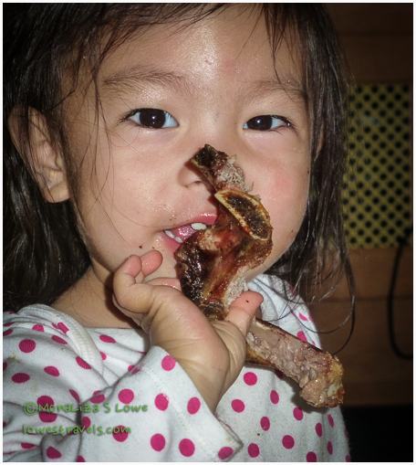 How to eat pork chop