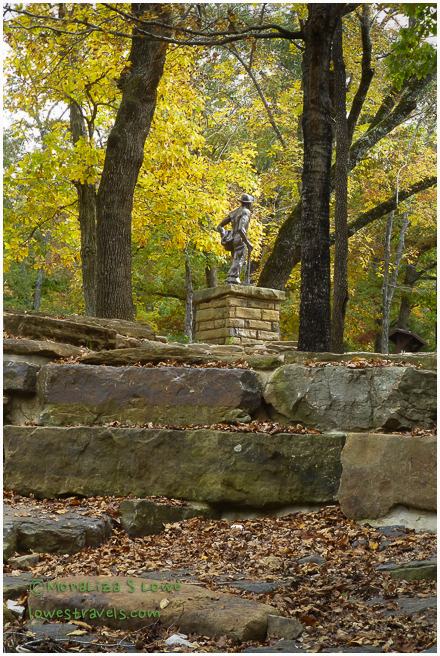 CCC monument, Devils Den State Park