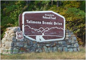 Talimena Scenic Drive Sign