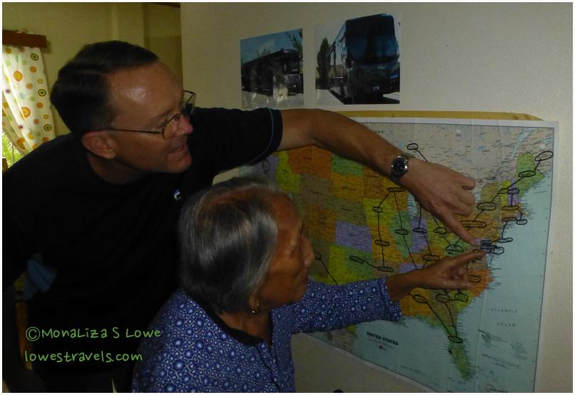 Lowes RV Adventure USA map