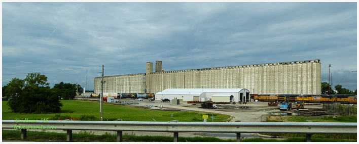 Grains elevator in Hutchinson, Kansas