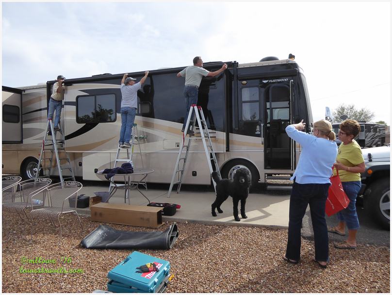 A blogger taking pictures of bloggers taking pictures of their husband