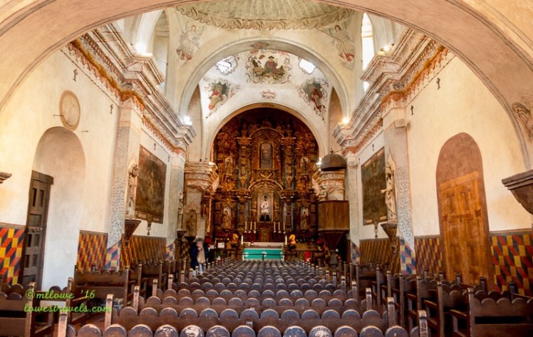 Interior of Mission San Xavier del Bac