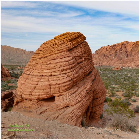 Beehive Formation cross bedded rock
