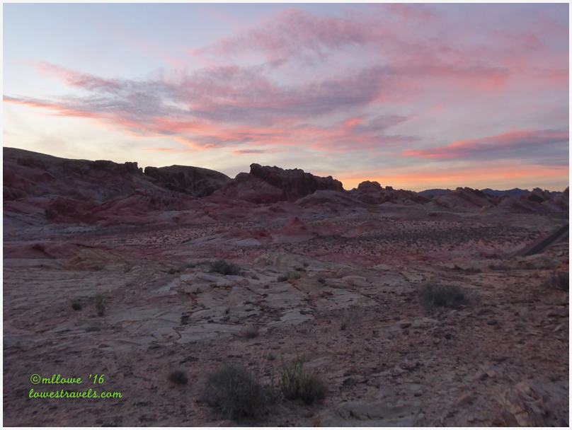 Sunset at Valley of Fire