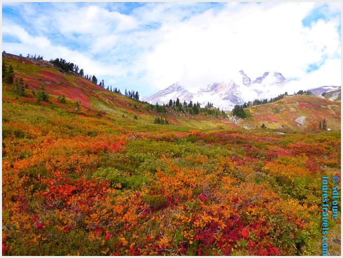 Mount Rainier in autumn