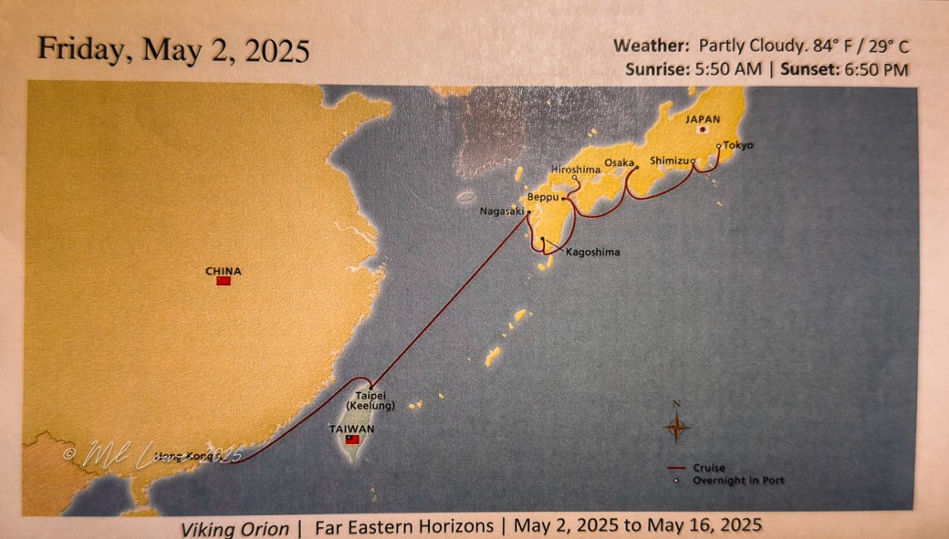 Viking Orion, Far Eastern Horizons itinerary