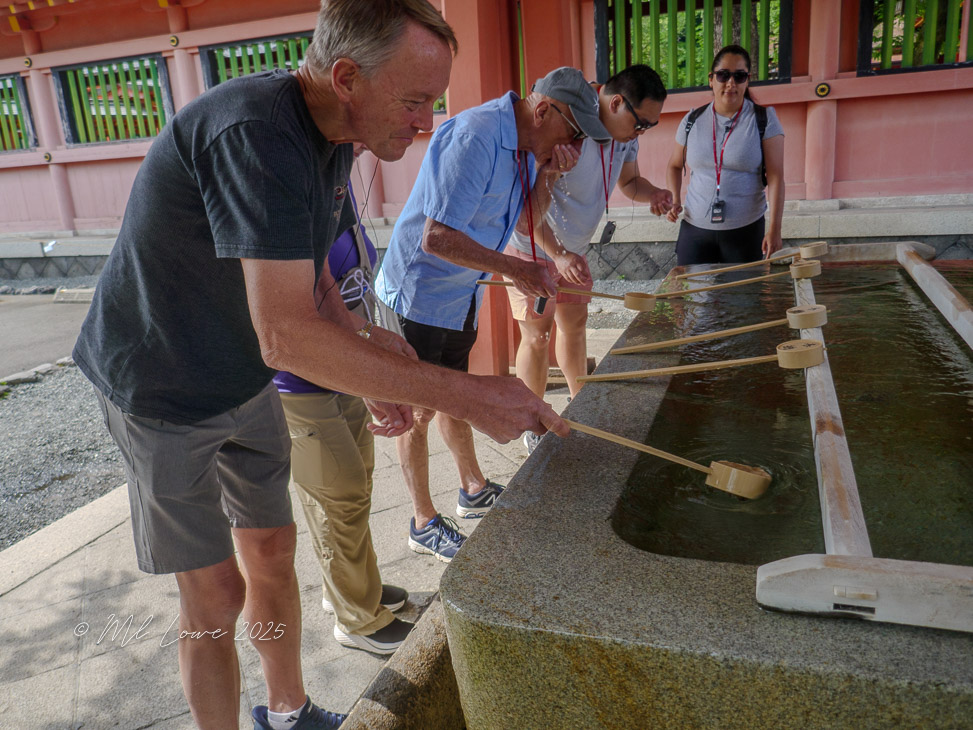 Cleansing before entering temple