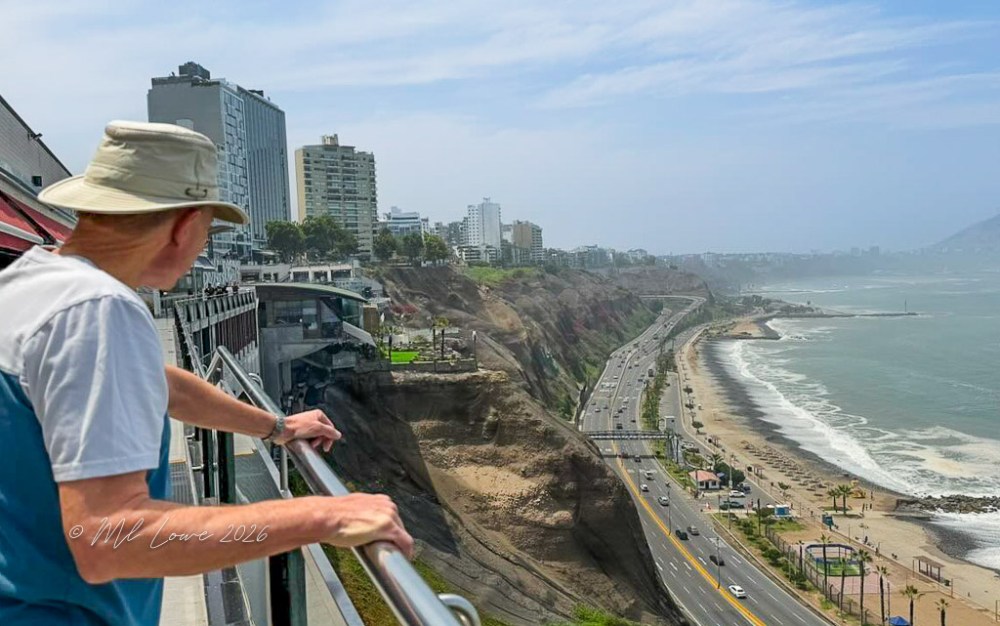 Ocean cliffs of Lima, Peru
